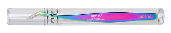 Vetus Rainbow Lash Tweezers (L Shape) for eyelash extension